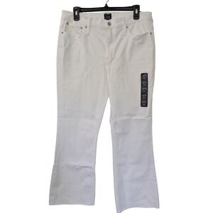 J. Crew Mid Rise Flare Crop Denim‎ Jeans Size 29 White NWT $118 BO933